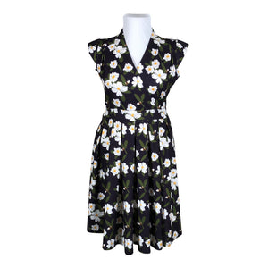 Unisex Lady Vintage - Tricot dress, size 42 - Violet (1)