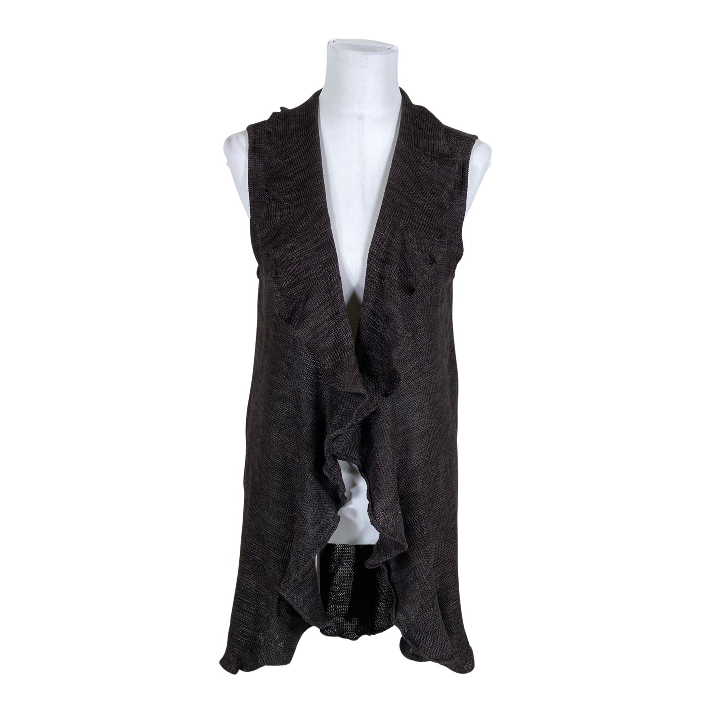 Unisex Mari Mirt - Knit vest, size 40 - Brown (1)