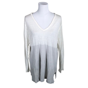 Unisex no man's land - Knit tunic, size 40 - White (1)