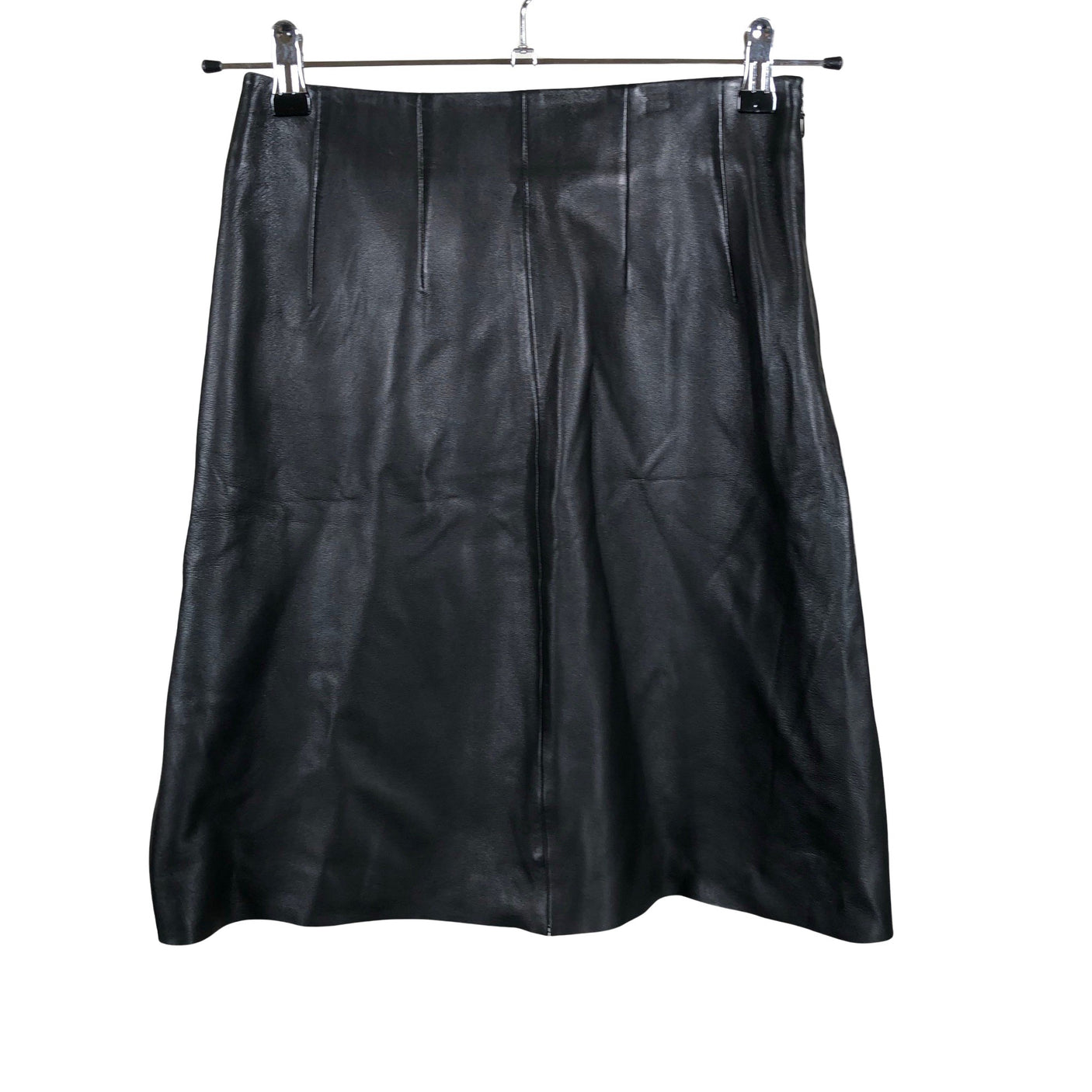Unisex Iris & Ink - Leather skirt, size 34 - Black (2)