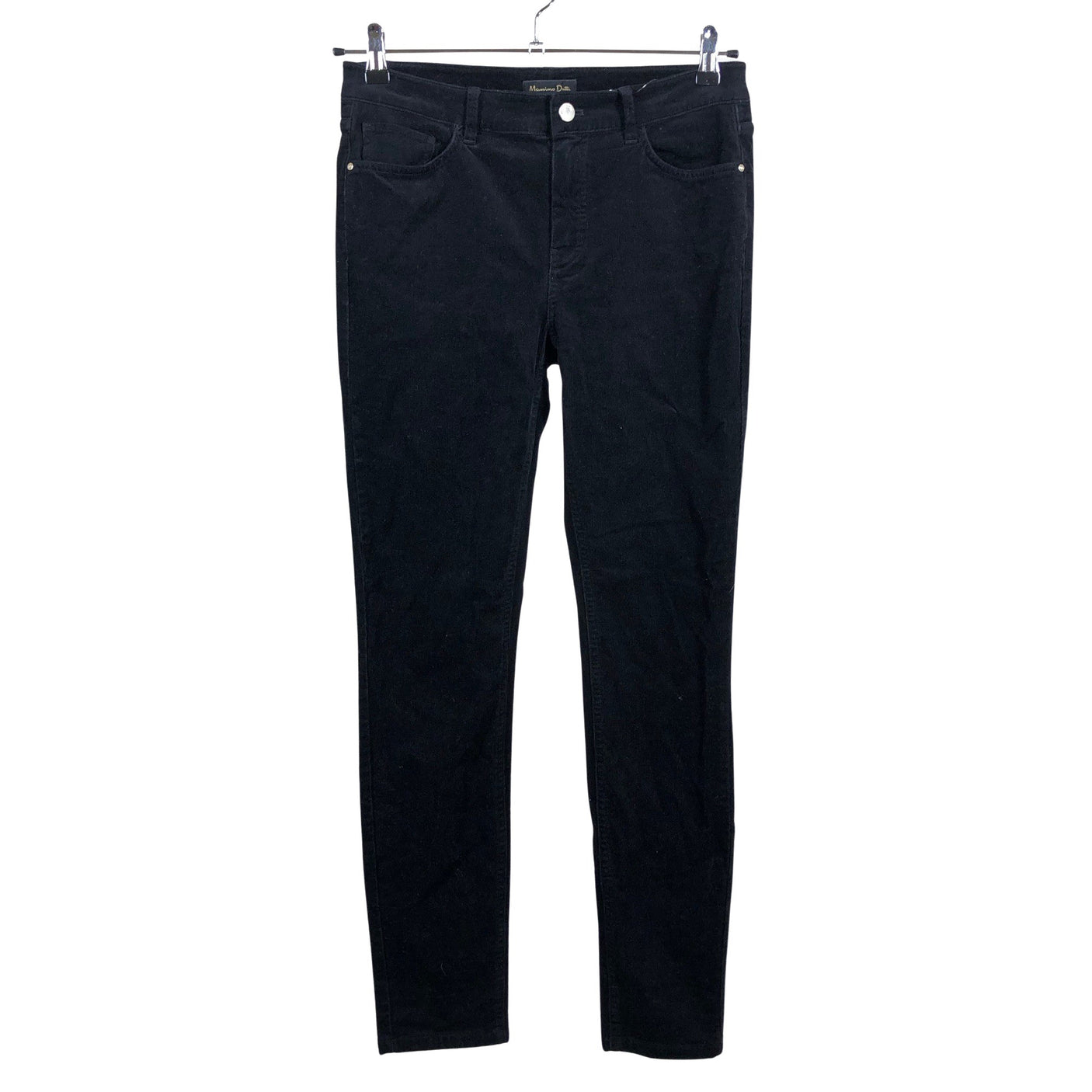 Unisex Massimo Dutti - Velvet pants, size 38 - Black (1)