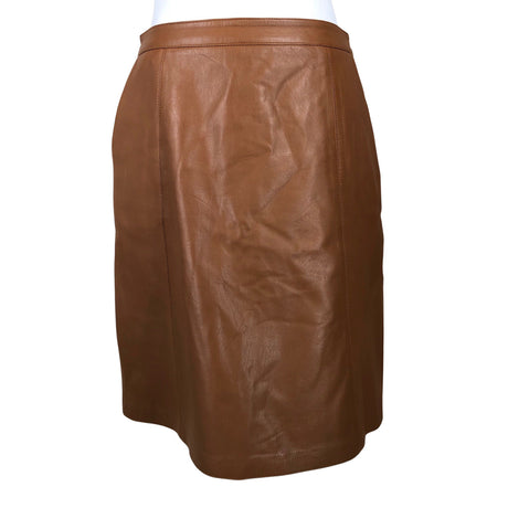 Unisex Your Face - Leather skirt, size 38 - Brown ()