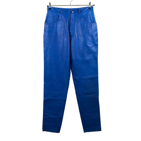 Unisex Friitala - Leather pants, size 40 - Blue ()
