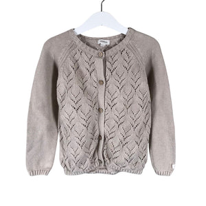Unisex Newbie - Cardigan, size 110 - 116 - Beige (1)