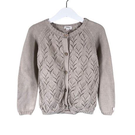 Unisex Newbie - Cardigan, size 110 - 116 - Beige ()