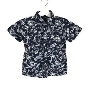 Unisex Lindex - Collared shirt, size 98 - 104 - Blue (1)