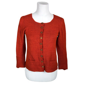 Unisex Handmade - Cardigan, size 36 - Orange (1)