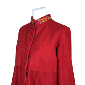 Unisex Gudrun Sjöden - Wool coat, size 38 - Red (3)