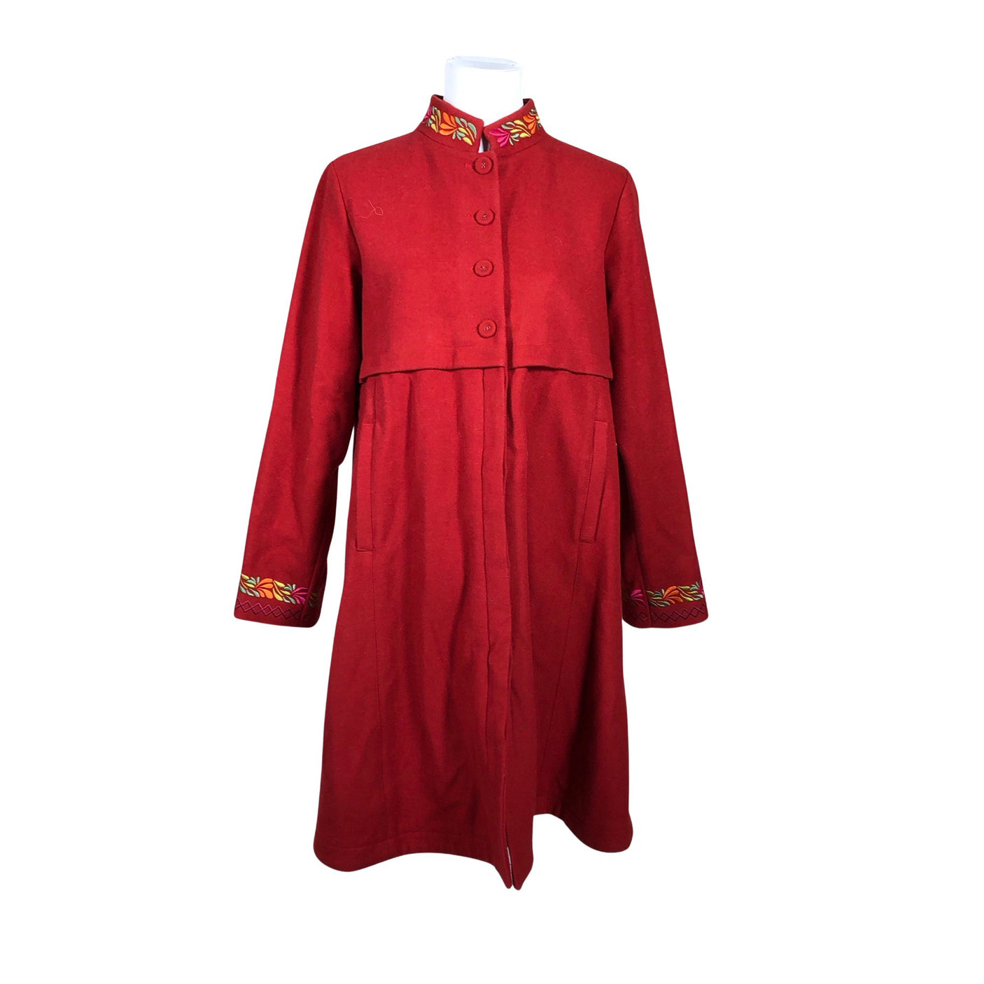 Unisex Gudrun Sjöden - Wool coat, size 38 - Red (1)