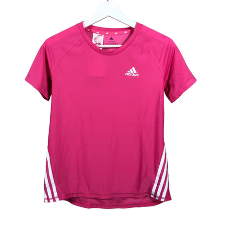 Unisex Adidas - Sports shirt, short sleeve, size 158 - 164 - Pink ()