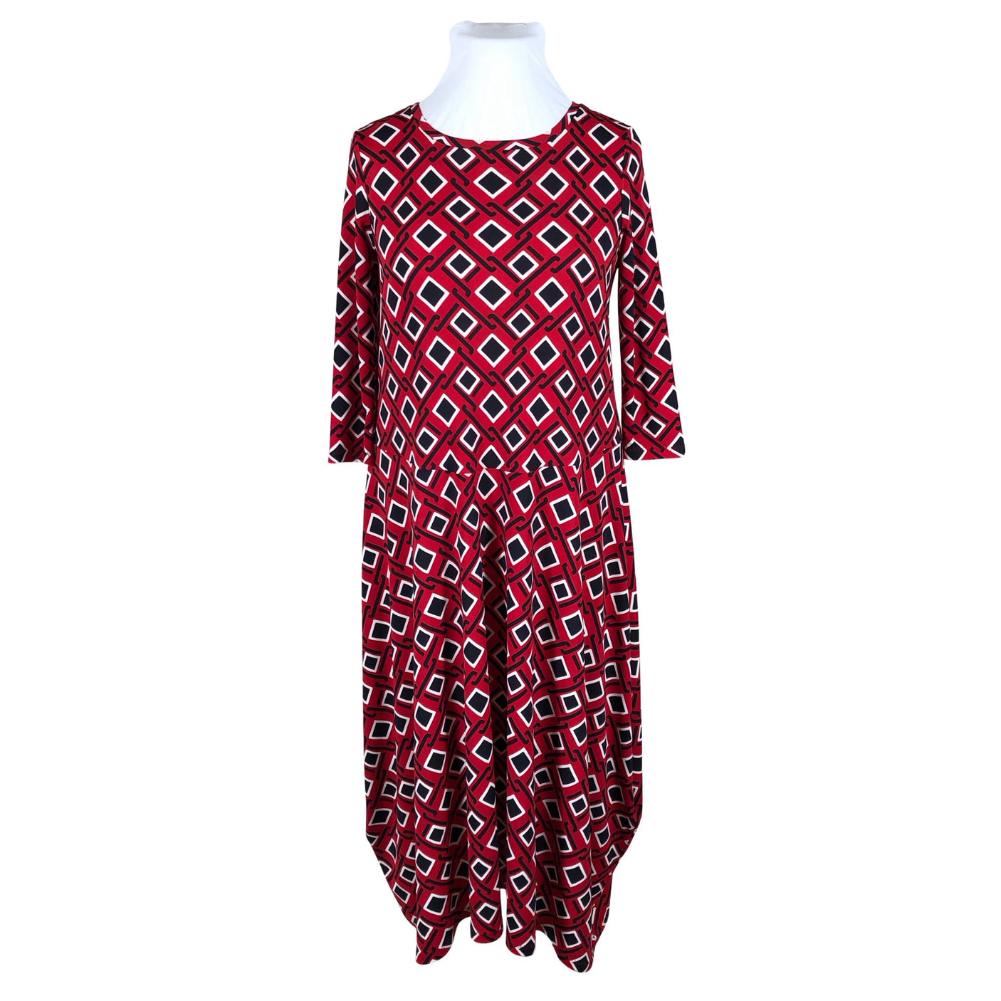 Unisex LQ Designs - Tricot dress, size 44 - Red (1)