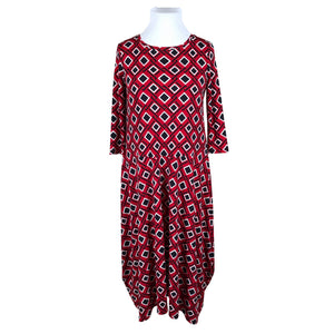 Unisex LQ Designs - Tricot dress, size 44 - Red (1)