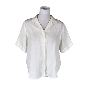 Unisex Uniqlo - Short-sleeved blouse, size 38 - White (1)