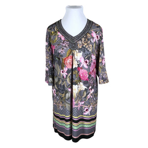 Unisex Taifun - Tricot dress, size 46 - Gray (1)