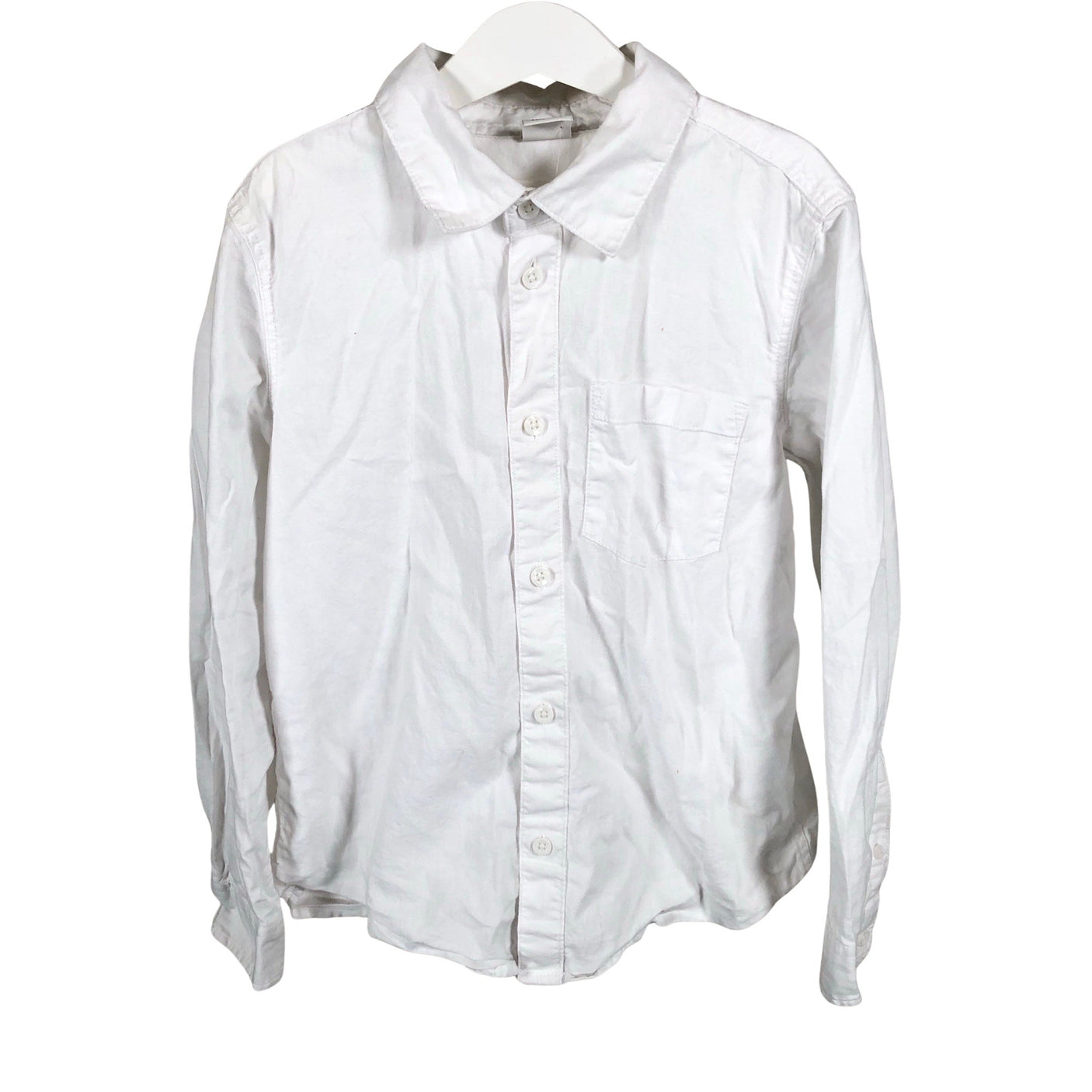 Unisex Lindex - Collared shirt, size 134 - 140 - White (1)
