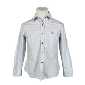 Unisex Polo Horse - Collared shirt, size L - Light blue (1)