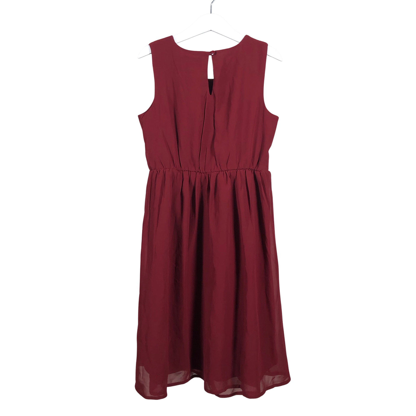 Unisex Cream - Schiffon dress, size 128 - 134 - Wine red (2)