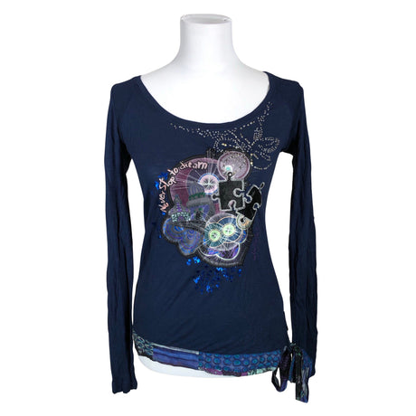 Unisex Desigual - Tricot shirt, size 36 - Blue ()