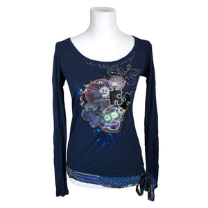 Unisex Desigual - Tricot shirt, size 36 - Blue (1)