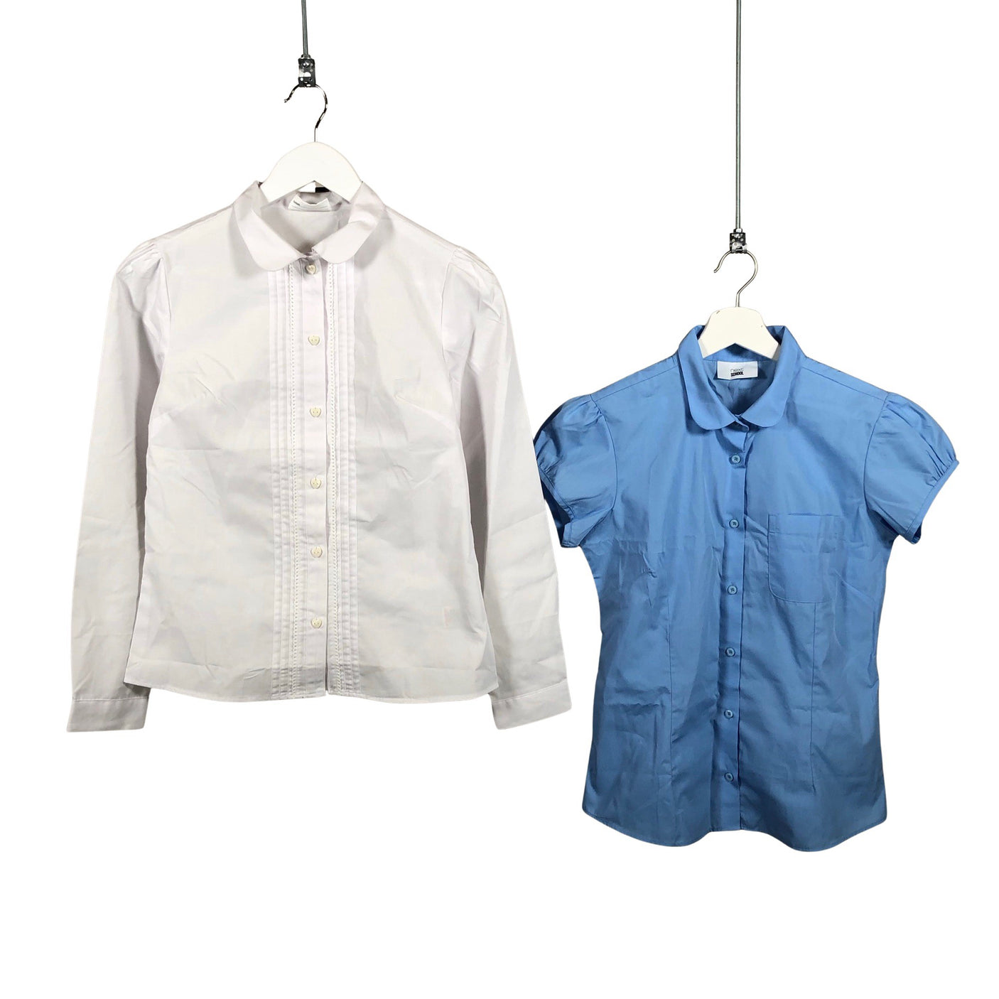 Unisex Next - Collared shirt, size 158 - 164 - White (1)