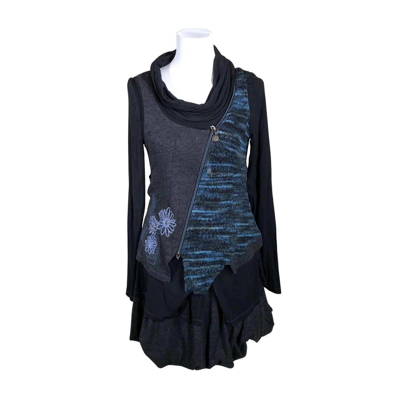 Unisex C' Fait Pour Vous - Knit dress, size 38 - Black (1)