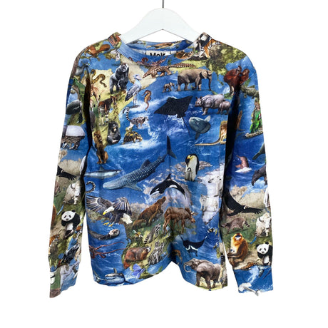 Unisex Molo Kids - Tricot shirt, size 122 - 128 - Blue ()