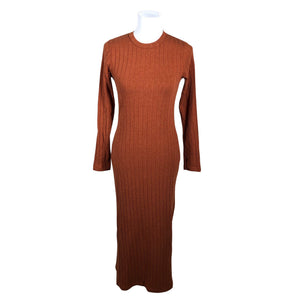 Unisex Thinking Mu - Tricot dress, size 38 - Orange (1)
