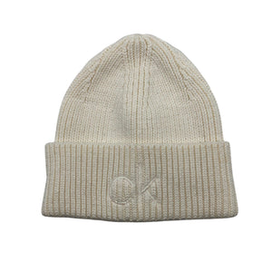 Unisex Calvin Klein - Winter beanie, size 52 - 54 cm - Natural white (1)