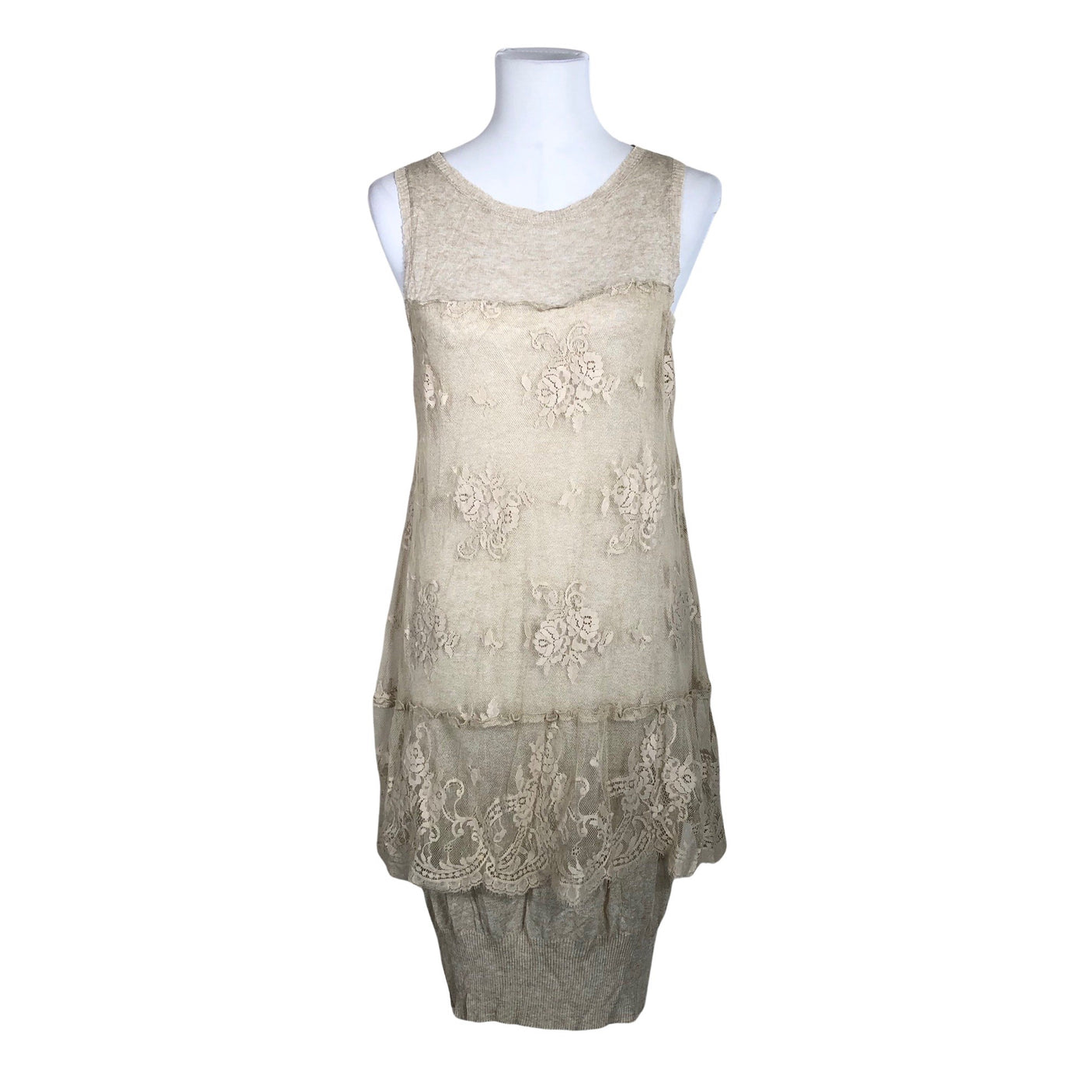 Unisex Lauren Vidal - Knit tunic, size 40 - Beige (1)
