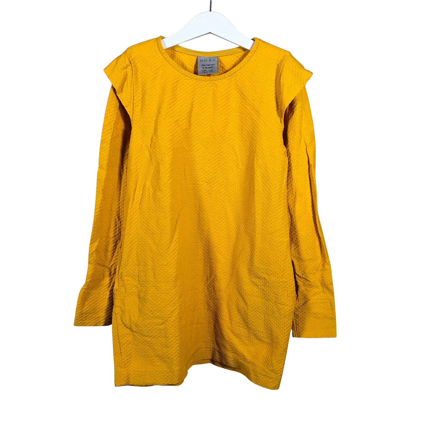 Unisex NOSH - Tricot dress, size 134 - 140 - Yellow (1)