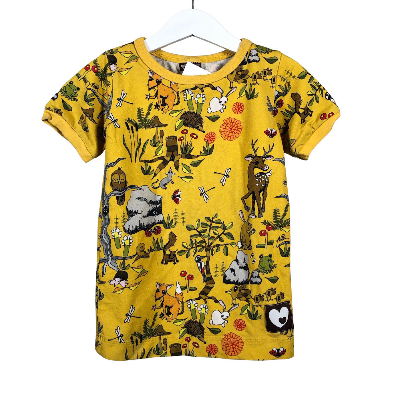Unisex Maitotyttö - T-shirt, size 104 - 110 - Yellow (1)