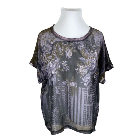Unisex Soyaconcept - Short-sleeved blouse, size 44 - Violet ()