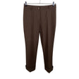 Unisex Gerry Weber - Straight leg trousers, size 40 - Brown ()