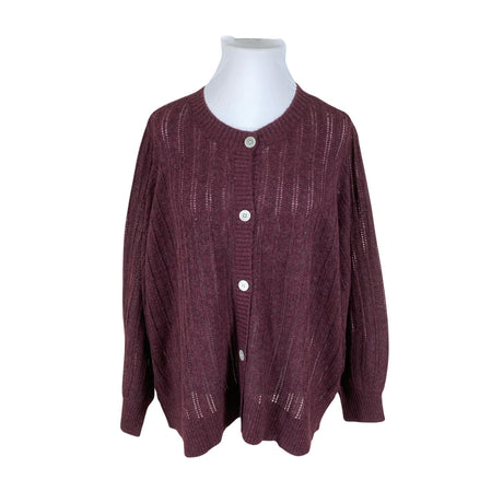 Unisex Zizzi - Cardigan, size 54 - Wine red ()