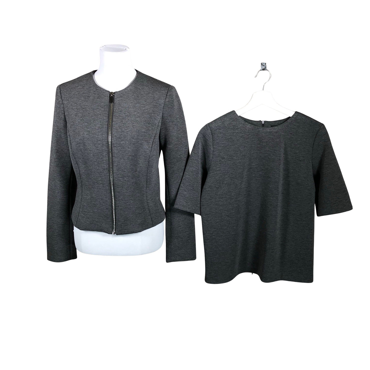 Unisex Your Face - Sweat jacket, size 38 - Gray (2)