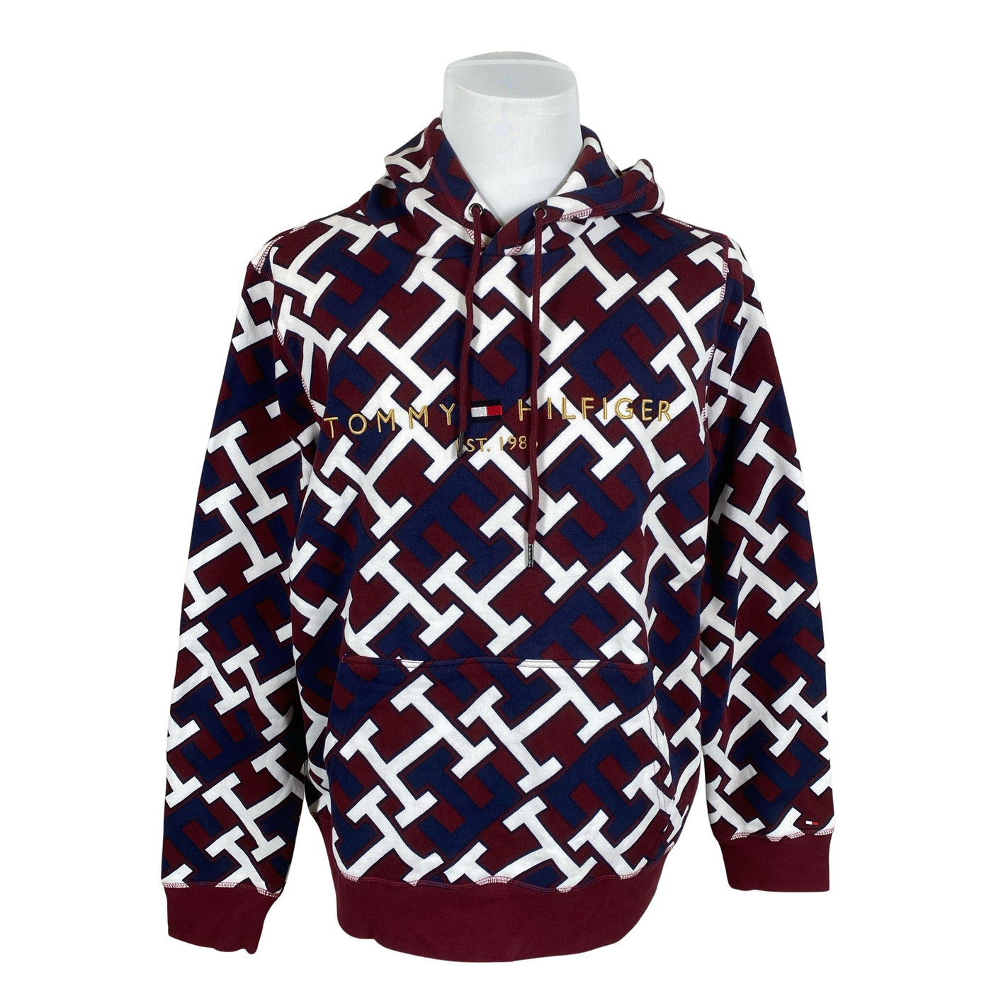 Unisex Tommy Hilfiger - Hoodie, size XXL - Wine red (1)