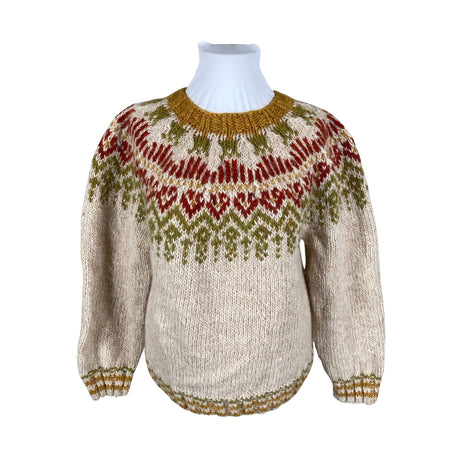 Unisex Handmade - Sweater, size 46 - Beige ()