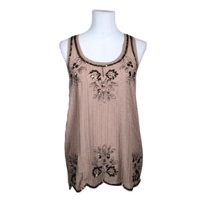 Unisex Miss koo - Party top, size 38 - Beige (1)