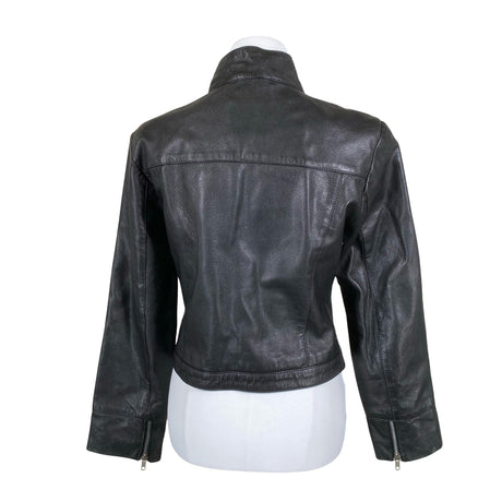 Unisex Es Ti: Ci: - Leather jacket, size 36 - Black (2)