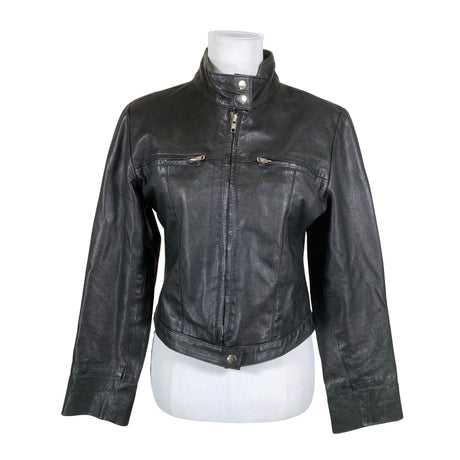Unisex Es Ti: Ci: - Leather jacket, size 36 - Black ()