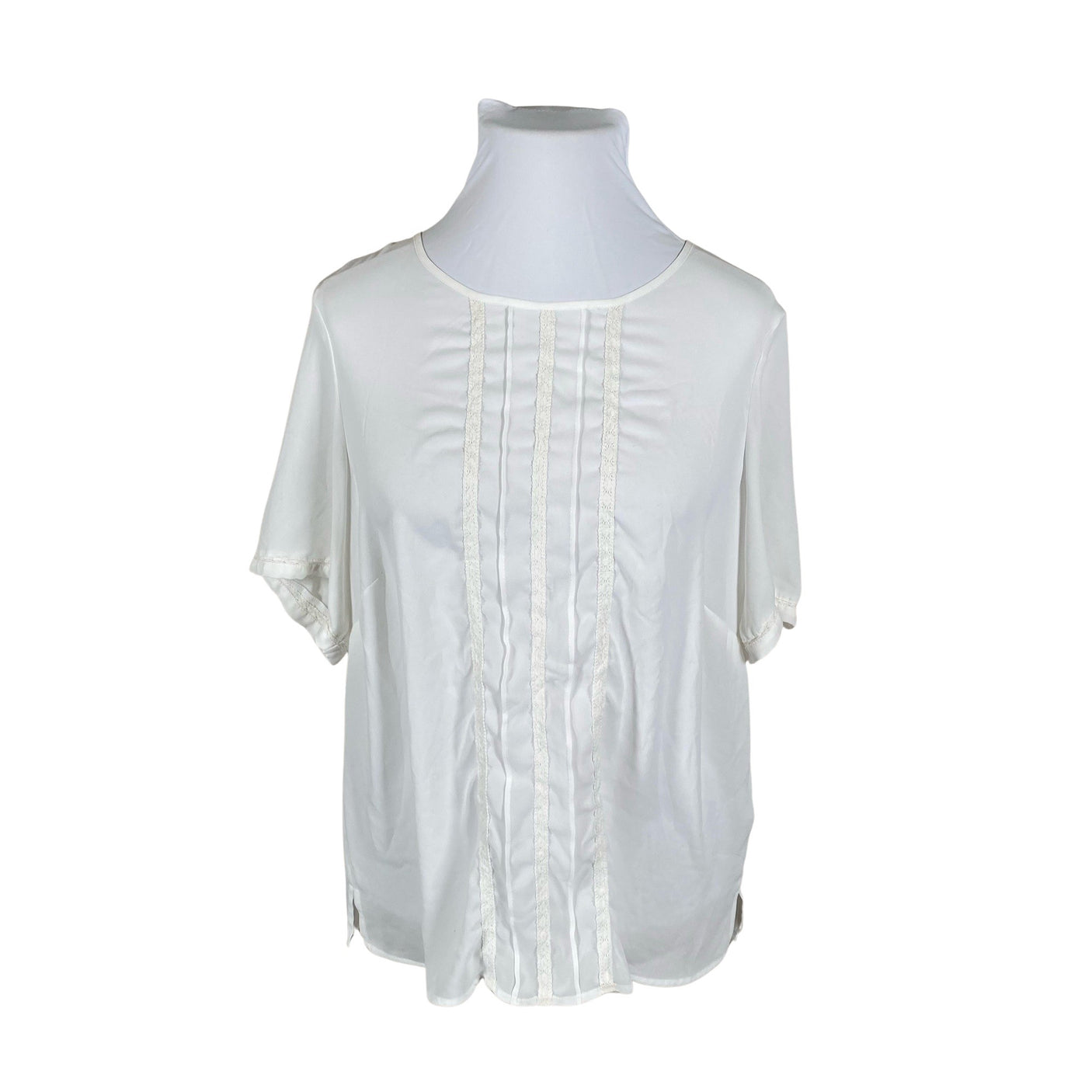 Unisex Atelier - Short-sleeved blouse, size 46 - White (1)