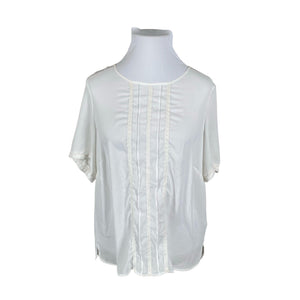 Unisex Atelier - Short-sleeved blouse, size 46 - White (1)