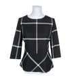 Unisex Mosaic - Blouse, size 38 - Black ()