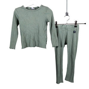 Unisex Polarn O. Pyret - Leggings, size 98 - 104 - Green (1)