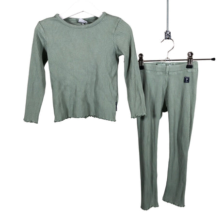 Unisex Polarn O. Pyret - Leggings, size 98 - 104 - Green ()