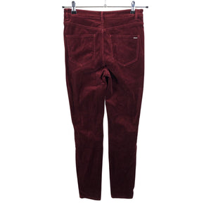 Unisex Massimo Dutti - Velvet pants, size 38 - Wine red (2)