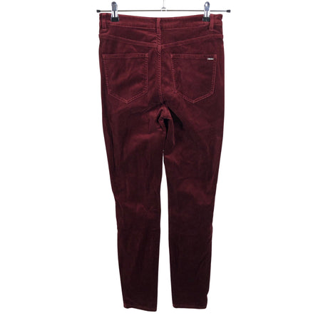 Unisex Massimo Dutti - Velvet pants, size 38 - Wine red (2)