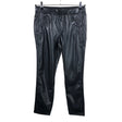 Unisex Red Button - Leather pants, size 38 - Black ()
