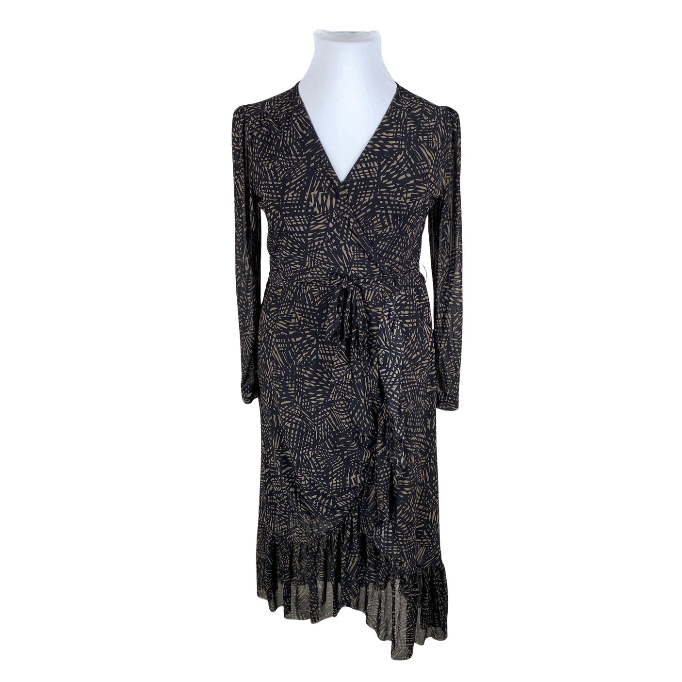 Unisex Free Quent - Schiffon dress, size 42 - Black (1)