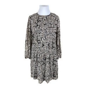Unisex Part two - Schiffon dress, size 44 - Beige (1)